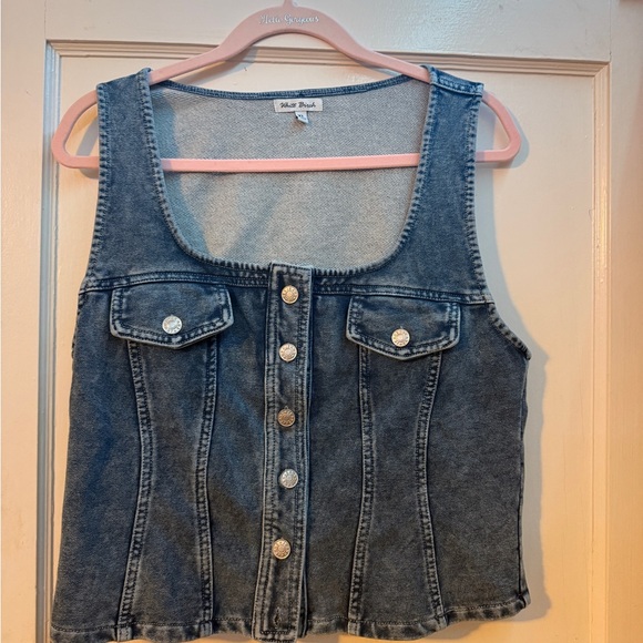 white birch Tops - White birch denim top